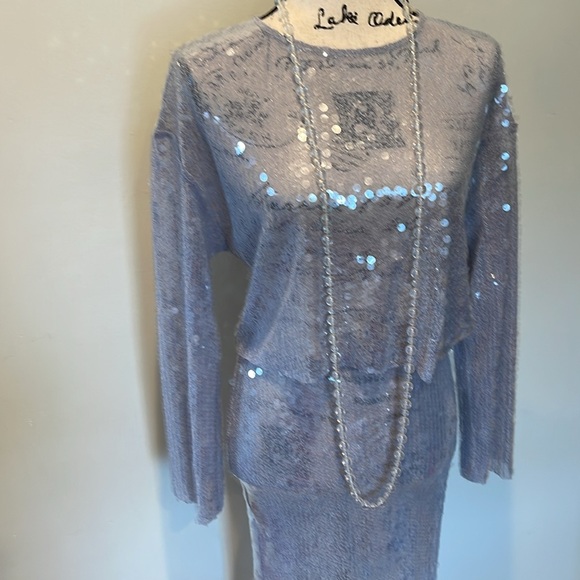 NWT 🎀Zara Silver Sequin Set🎀
🥳HOST PICK🥳 - Picture 3 of 5